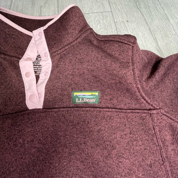 LL Bean Sweater Womens XL
Purple Fleece Pullover Snap
Hiking Casual Outdoor - Picture 7 of 8
